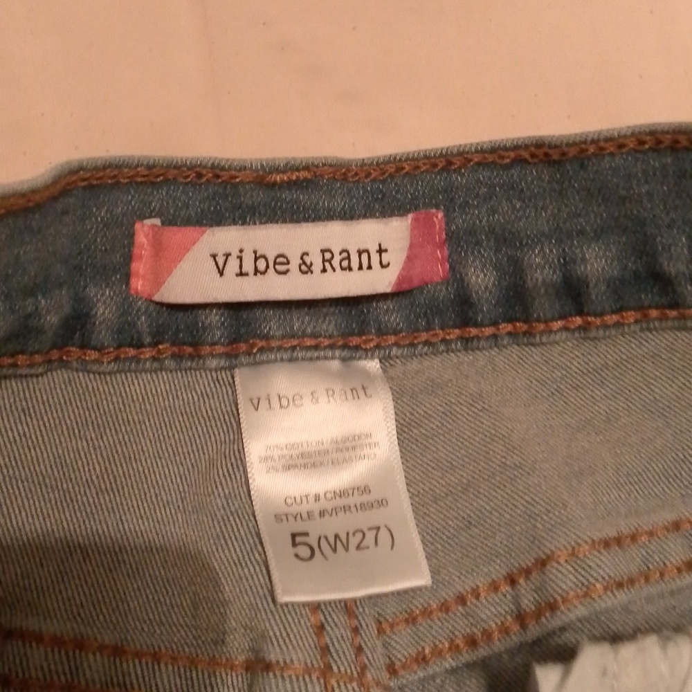 Vibe & Rant Flare Bottom High Rise Jeans - Picture 5 of 8
